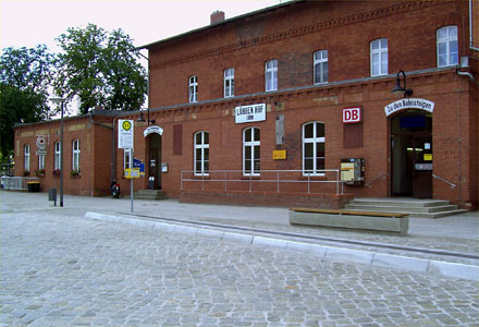 Bahnhof Lbben (Spreewald). Foto: Verkehrsverbund Berlin-Brandenburg GmbH (VBB)